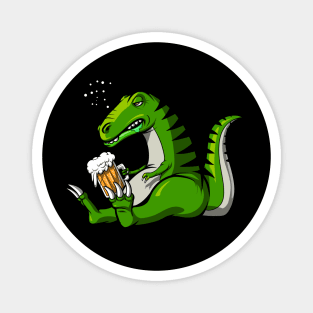 T-Rex Dinosaur Beer Party Magnet